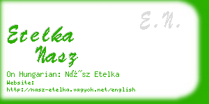 etelka nasz business card